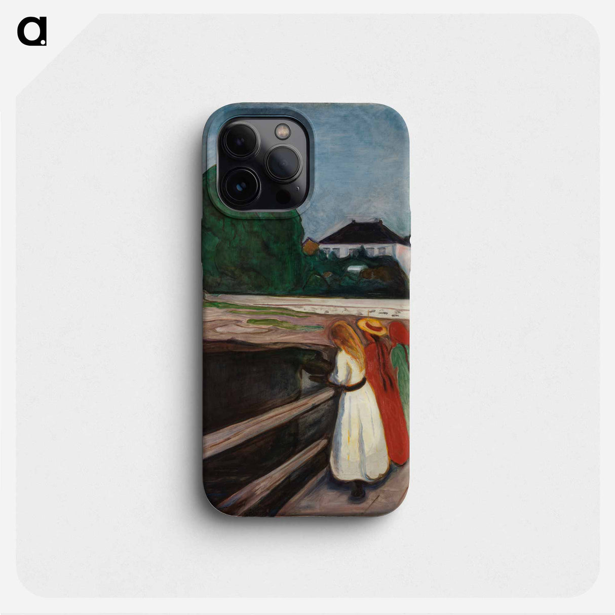 The Girls on the Bridge - Edvard Munch Phone Case.