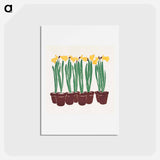 アートポストカード-Vintage Flower Illustration - エドワード ペンフィールド Postcard.