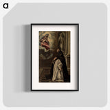 Apparition of the Virgin and Child to Saint Hyacinth - エル グレコ Poster.