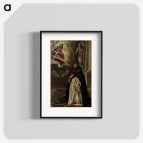 アートポスター-Apparition of the Virgin and Child to Saint Hyacinth - エル グレコ Poster.