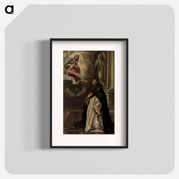 Apparition of the Virgin and Child to Saint Hyacinth - エル グレコ Poster.