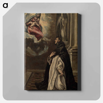 Apparition of the Virgin and Child to Saint Hyacinth - エル グレコ Canvas.