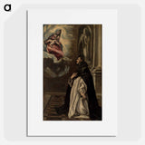 Apparition of the Virgin and Child to Saint Hyacinth - エル グレコ Poster.