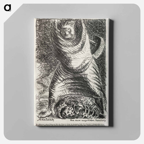 From a Modern Dance of Death (Aus einem neuzeitlichen Totentanz) - Ernst Heinrich Barlach Canvas.
