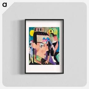 アートポスター-Self-Portrait - エルンスト ルートヴィヒ キルヒナー Poster.