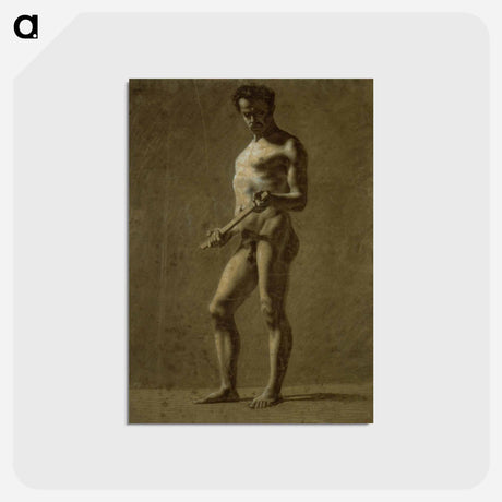 アートポストカード-イエロー - ウジェーヌ ドラクロワ Postcard.