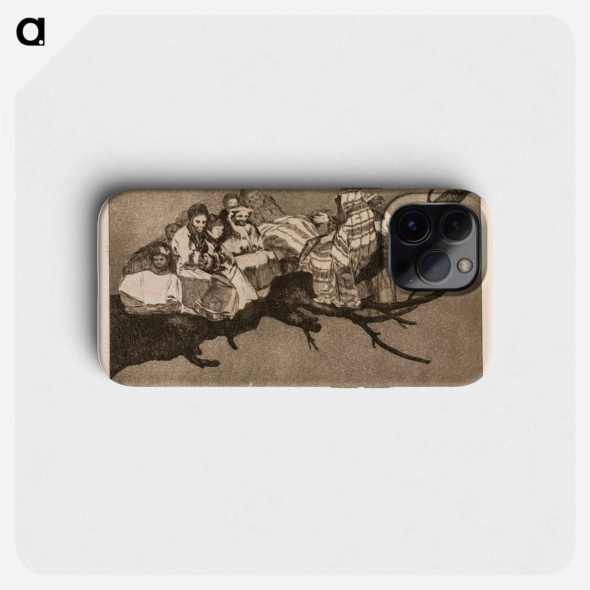 Ridiculous folly (Walking between the branches / talking through one's hat) - フランシスコ デ ゴヤ Phone Case.