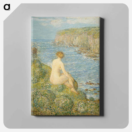 アートパネル-Nymph And Sea - フレデリック チャイルド ハッサム Canvas.