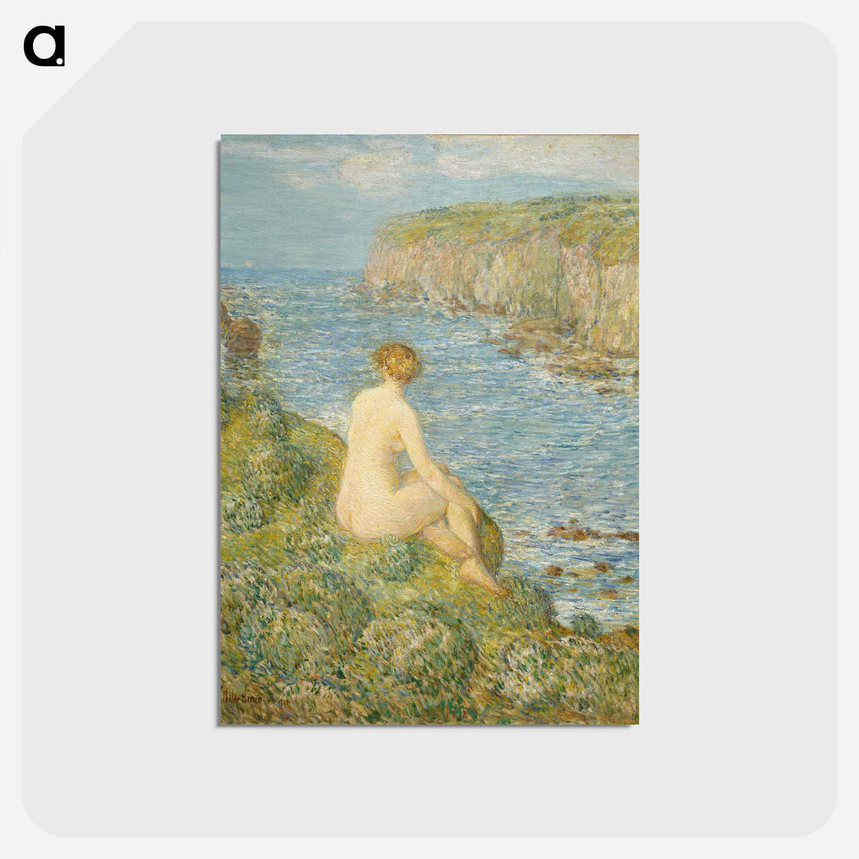 アートポストカード-Nymph And Sea - フレデリック チャイルド ハッサム Postcard.