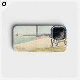 The Lighthouse at Honfleur - Georges Seurat Phone Case.