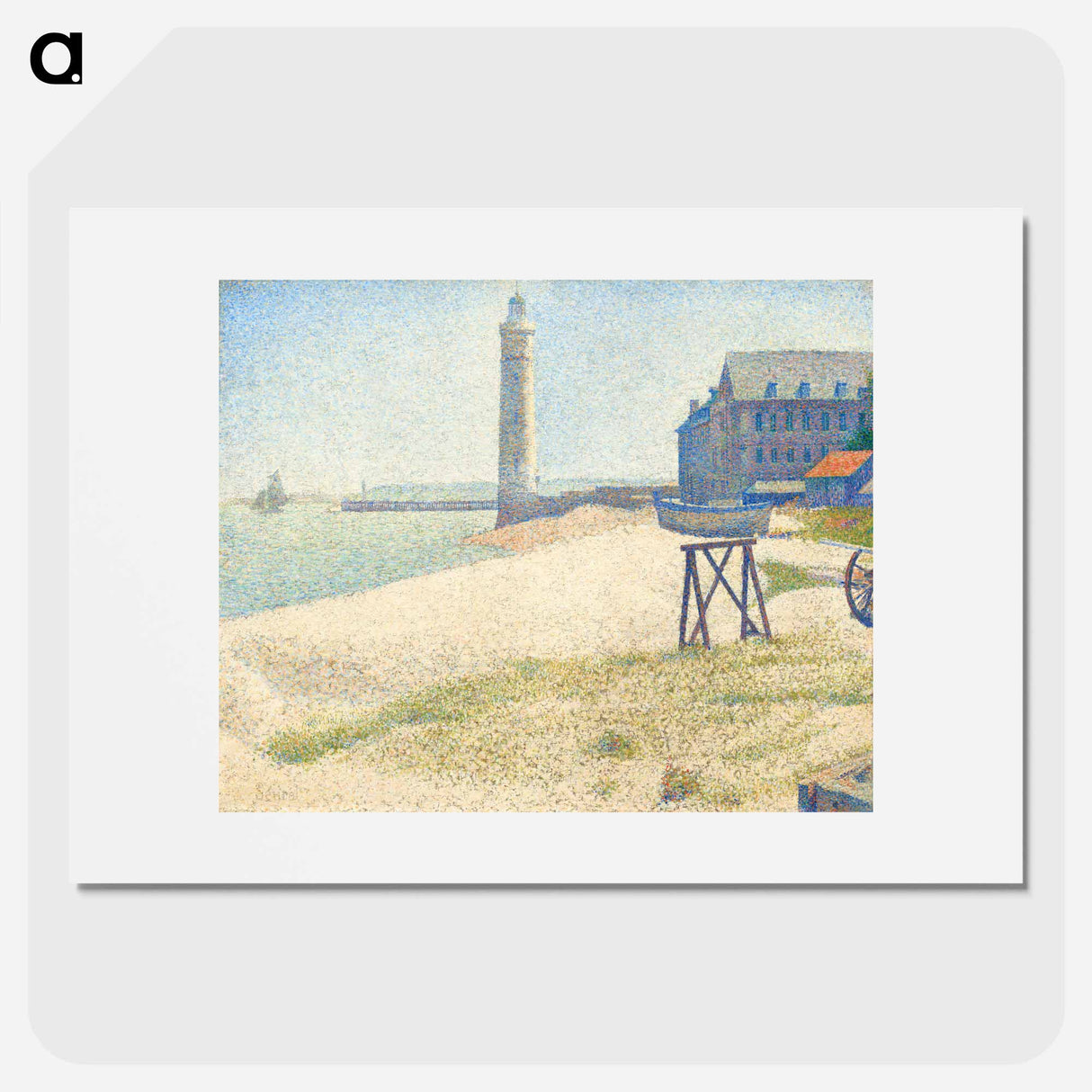 The Lighthouse at Honfleur - Georges Seurat Poster.