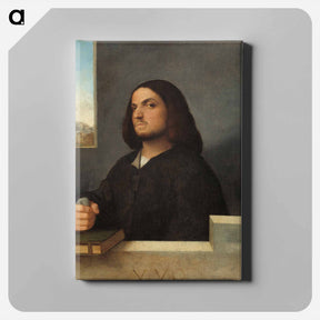 アートパネル-Portrait of a Venetian Gentleman
 - ジョルジョーネ Canvas.