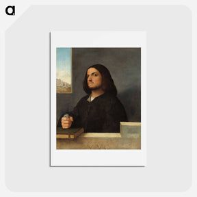 アートポストカード-Portrait of a Venetian Gentleman
 - ジョルジョーネ Postcard.