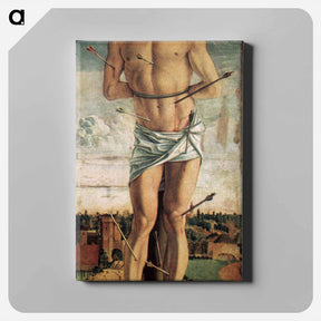 アートパネル-Polyptych of San Vincenzo Ferreri - ジョヴァンニ ベッリーニ Canvas.