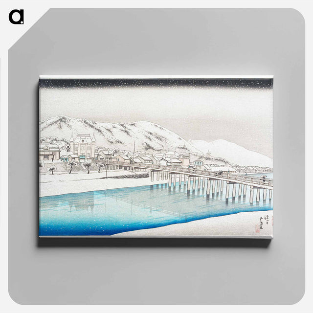 アートパネル-Snow on Mount Ibuki
 - 橋口 五葉 Canvas.