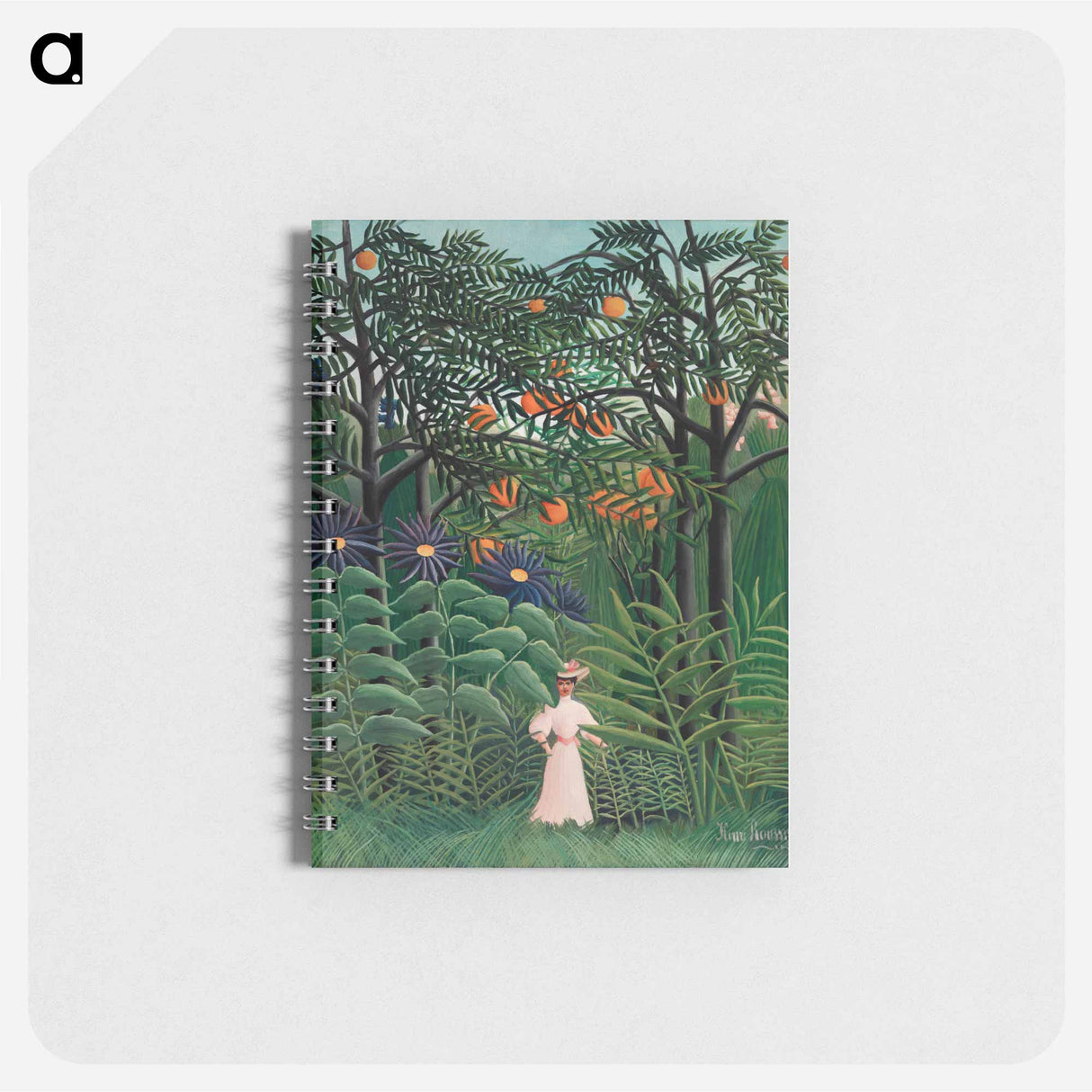 Woman Walking in an Exotic Forest - アンリ ルソー Memo.