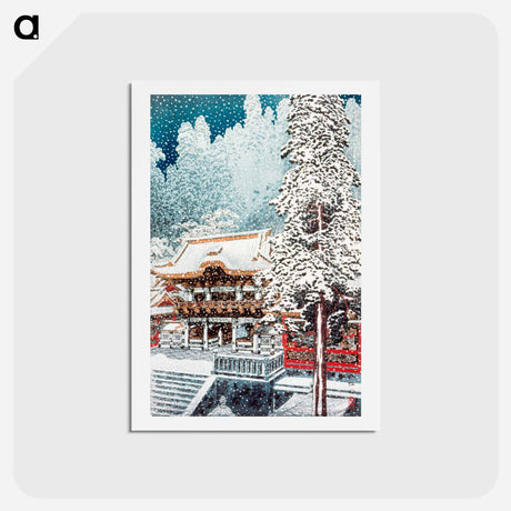 アートポストカード-The Yōmei Gate at Nikkō - 高橋 宏明 Postcard.