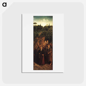 アートポストカード-The Ghent Altar (detail) - ヤン ファン エイク Postcard.