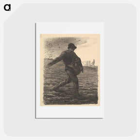 アートポストカード-The Sower - ジャン フランソワ ミレー Postcard.