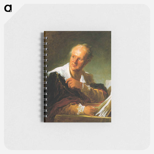 Portrait of Denis Diderot - ジャン オノレ フラゴナール Memo.