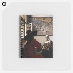 アートメモ帳-Officer and Laughing Girl - ヨハネス フェルメール Memo.