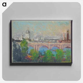 アートパネル-London over Waterloo Bridge
 - ジョセフ ペネル Canvas.