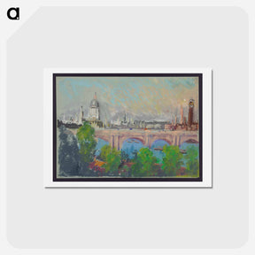 アートポストカード-London over Waterloo Bridge
 - ジョセフ ペネル Postcard.