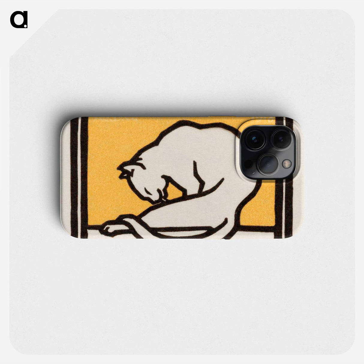 A waxing cat - Julie de Graag Phone Case.