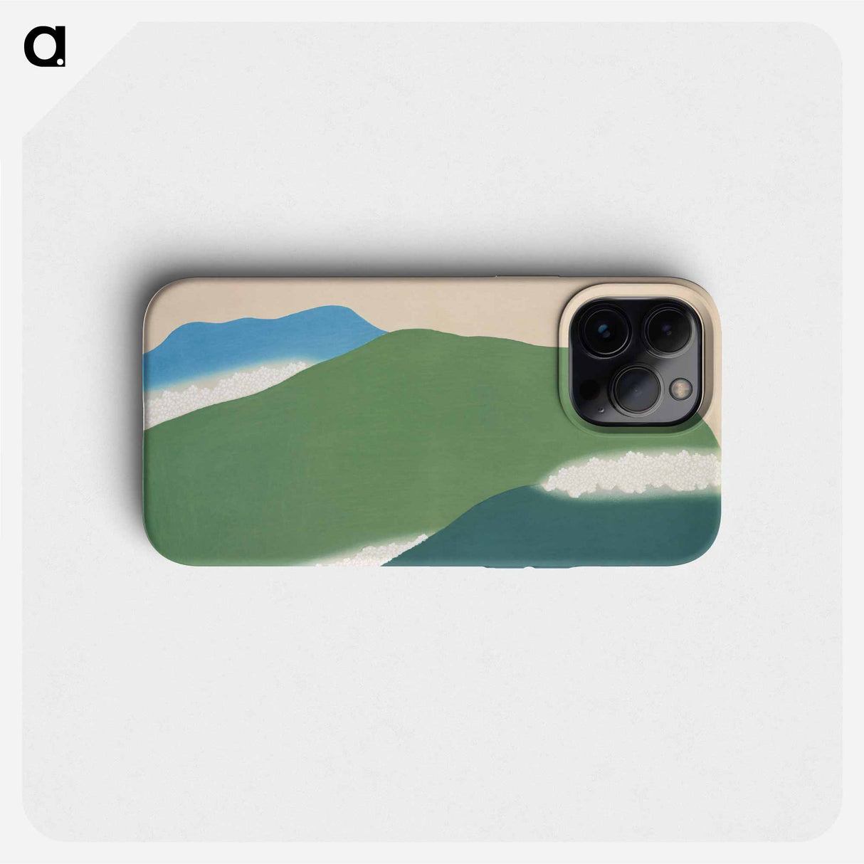 Green mountains from Momoyogusa–Flowers of a Hundred Generations - Kamisaka Setsuka Phone Case.