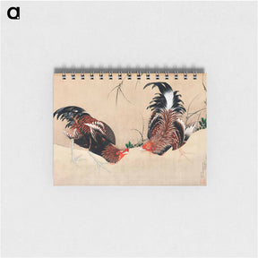 アートメモ帳-Gamecocks - 葛飾 北斎 Memo.