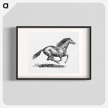 Galloping horse - Leo Gerstel Poster.
