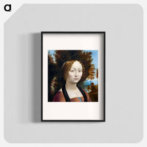 アートポスター-Ginevra de' Benci - レオナルド ダ ヴィンチ Poster.