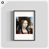 Ginevra de' Benci - Leonardo da Vinci Poster.