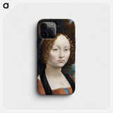 Ginevra de' Benci - Leonardo da Vinci Phone Case.