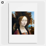 Ginevra de' Benci - Leonardo da Vinci Poster.