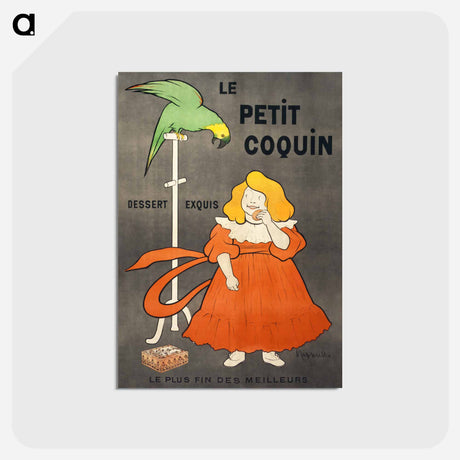 アートポストカード-Le petit coquin, dessert exquis - レオネット カピエッロ Postcard.