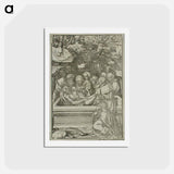 アートポストカード-Hautaan laskeminen
 - ルーカス クラナッハ Postcard.