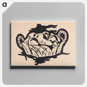 アートパネル-Pear in Basket - マースデン ハートリー Canvas.