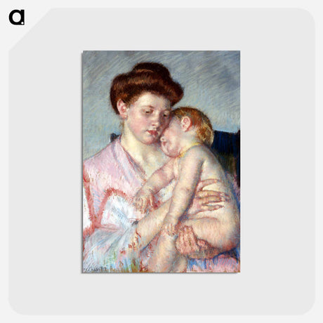 アートポストカード-Sleepy Baby - メアリー カサット Postcard.