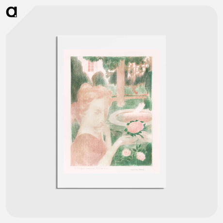 アートポストカード-The Morning Bouquet, Tears - モーリス ドニ Postcard.