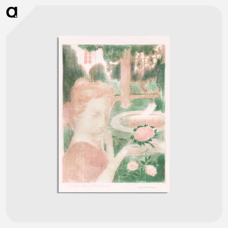 アートポストカード-The Morning Bouquet, Tears - モーリス ドニ Postcard.