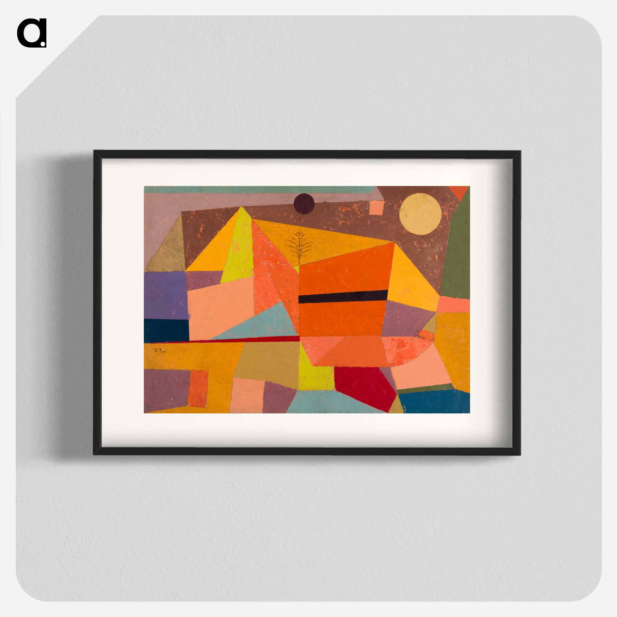 Heitere Gebirgslandschaft (Joyful Mountain Landscape)
 - パウル クレー Poster.