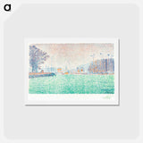 アートポストカード-At Flushing - ポール シニャック Postcard.