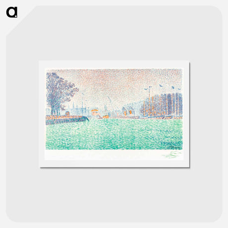 アートポストカード-At Flushing - ポール シニャック Postcard.
