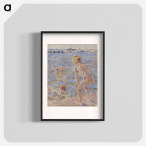 アートポスター-Bathing Boys, Fåborg Fjord
 - ピーター ハンセン Poster.