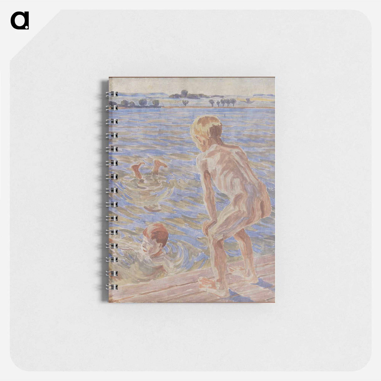 アートメモ帳-Bathing Boys, Fåborg Fjord
 - ピーター ハンセン Memo.