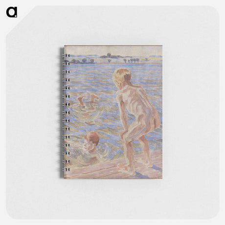 アートメモ帳-Bathing Boys, Fåborg Fjord
 - ピーター ハンセン Memo.
