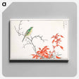 アートパネル-Japanese Yellow Bunting and Chinese Amaranth
 - 鳥類図鑑 Canvas.