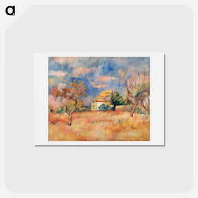 アートポストカード-Dovecote at Bellevue - ピエール オーギュスト ルノワール Postcard.