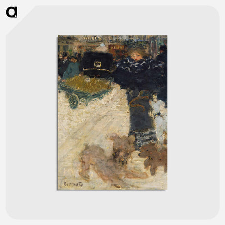 アートポストカード-Street Scene, Place Clichy
 - ピエール ボナール Postcard.